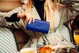 Blue majorelle women's purse Metropolitans Paris 