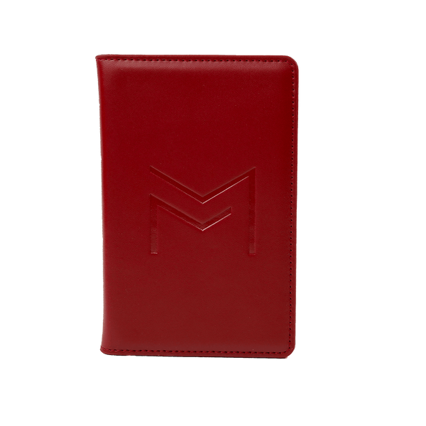 Bordeaux Red Passport Holder - Metropolitans Paris